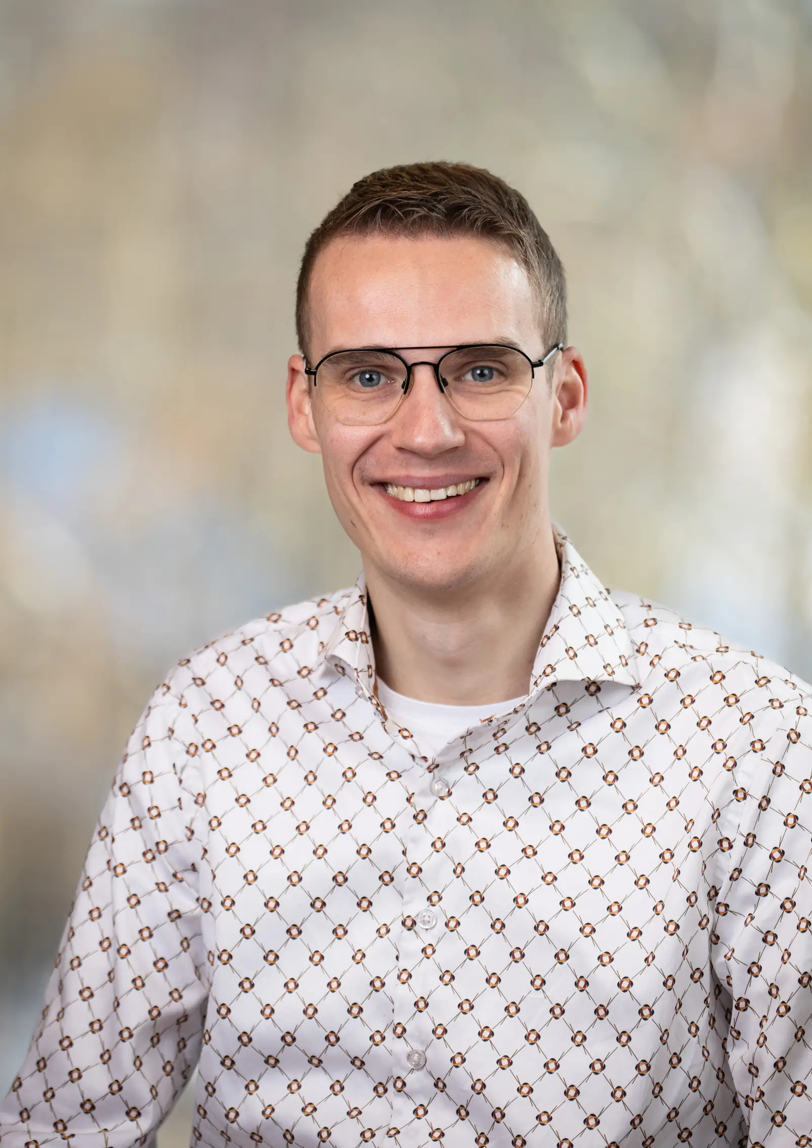 Portret van Maarten, medewerker bij Twentecs